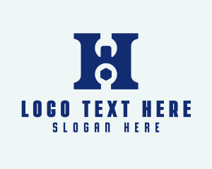 Plumber - Handyman Tools Letter H logo design