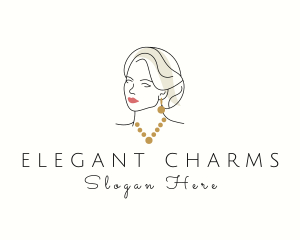 Fashion Lady Jeweler logo design