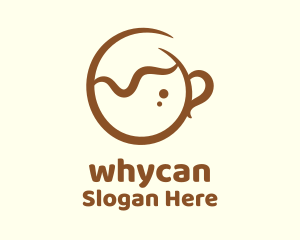 Brown Coffee Cup Logo