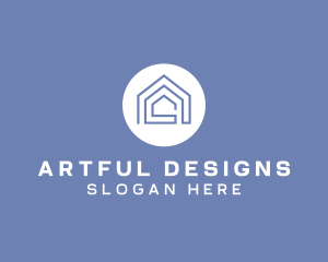 Realty Line Art House logo design