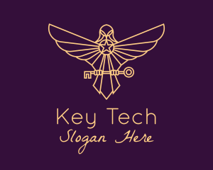 Golden Eagle Key logo design