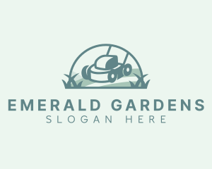 Lawn Mowing Landscaping logo design