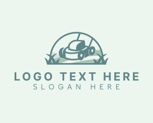 Eco - Lawn Mowing Landscaping logo design