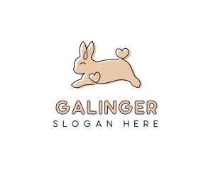 Bunny Rabbit Pet Shop Logo