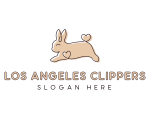 Bunny Rabbit Pet Shop Logo