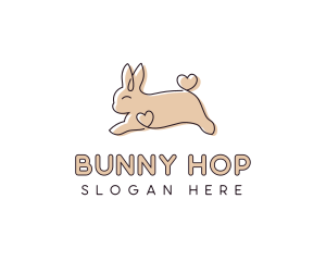 Bunny Rabbit Pet Shop logo design