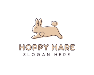 Bunny Rabbit Pet Shop logo design