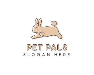 Bunny Rabbit Pet Shop logo design