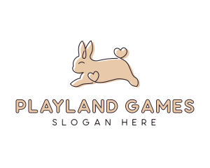 Baby Rabbit - Bunny Rabbit Pet Shop logo design