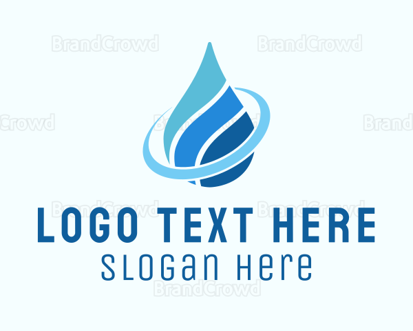 Water Aquatic Droplet Logo