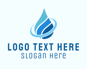 Cleanliness - Water Aquatic Droplet logo design