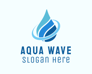 Water Aquatic Droplet  logo design