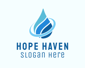 H2o - Water Aquatic Droplet logo design
