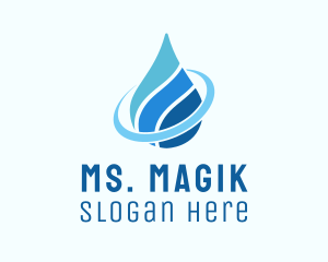 Beverage - Water Aquatic Droplet logo design