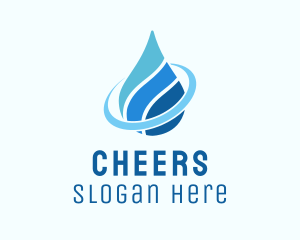 Wash - Water Aquatic Droplet logo design