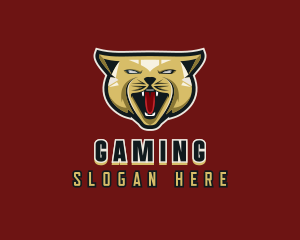 Angry Feline Cat Gaming Logo