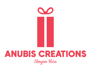 Pink Gift Box logo design