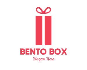 Pink Gift Box logo design