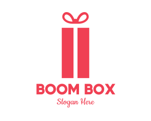 Pink Gift Box logo design