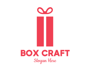 Box - Pink Gift Box logo design