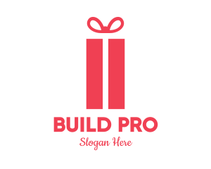 Pink Gift Box logo design