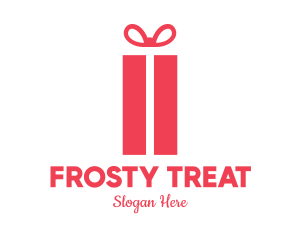 Pink Gift Box logo design