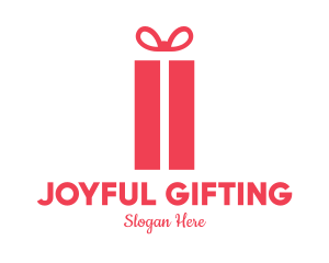Gift - Pink Gift Box logo design