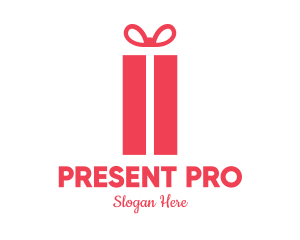 Gift - Pink Gift Box logo design
