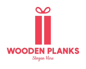 Pink Gift Box logo design