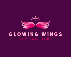 Angel Wings Support logo design