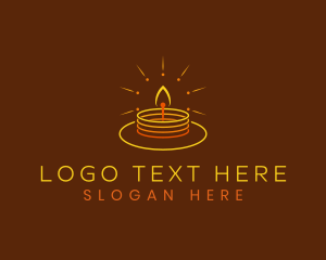 Light - Candle Light Flame logo design