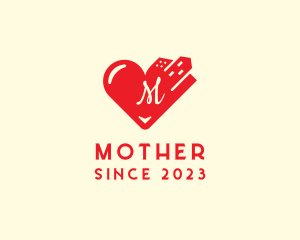 Social Media - City Heart Love Dating logo design