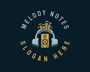 Notes - Radio Music Streaming logo design