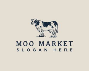 Cow Farm Dairy logo design