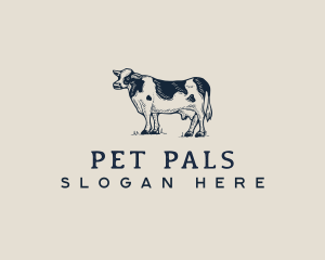 Cow Farm Dairy logo design