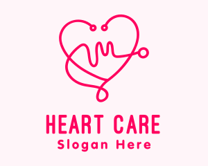Cardiology - Heart Care Hospital logo design