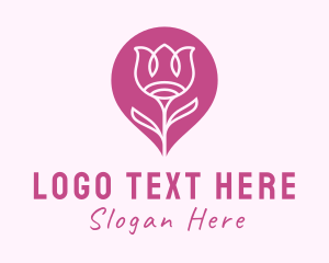 Flower Plant Gardening Logo