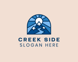 Creek - Sun Mountain Outdoors logo design