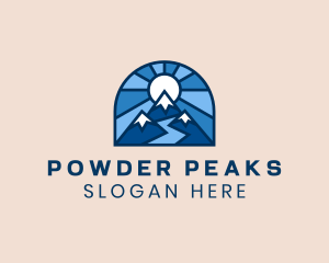 Snowboarding - Sun Mountain Outdoors logo design