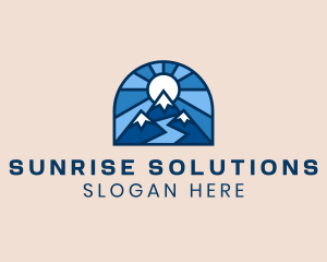 Sun - Sun Mountain Outdoors logo design