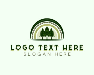 Industrial - Tree Lumberjack Logging logo design