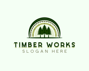 Logger - Tree Lumberjack Logging logo design