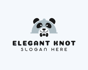 Bowtie - Bowtie Panda Cloche logo design