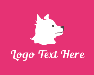 Cute Pet Puppy Dog logo design