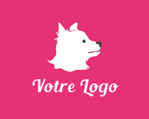 Domesticated Animal - Cute Pet Puppy Dog logo design