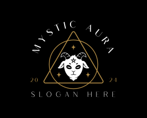 Mystical Goat Animal logo design