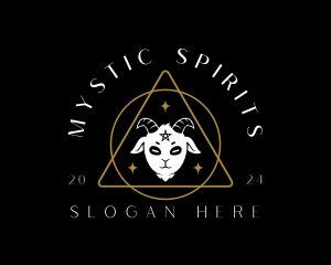 Mystical Goat Animal logo design