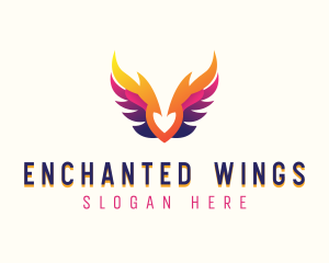 Heavenly Archangel Wings logo design