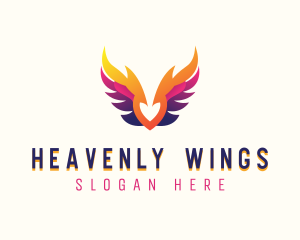 Heavenly Archangel Wings logo design
