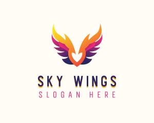 Heavenly Archangel Wings logo design